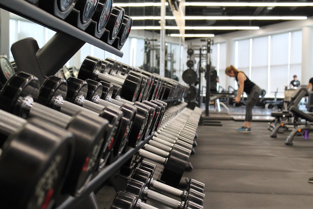 Man lifting dumbbell