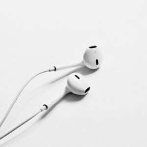 Earbuds close up