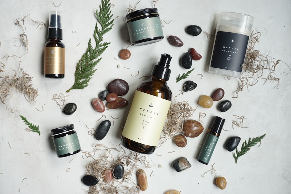 Woman applying skincare serum