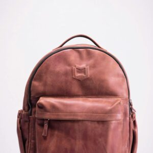Travel backpack in nature